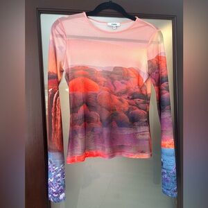 Miaou Oasis Print Top